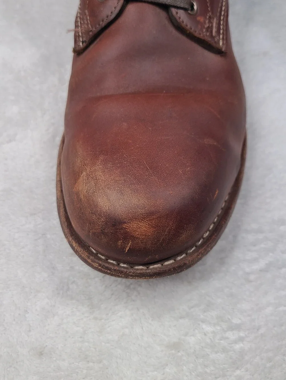 Wolverine 1000 Mile Plain Toe boots USA Made Amber Brown Men's 13 D